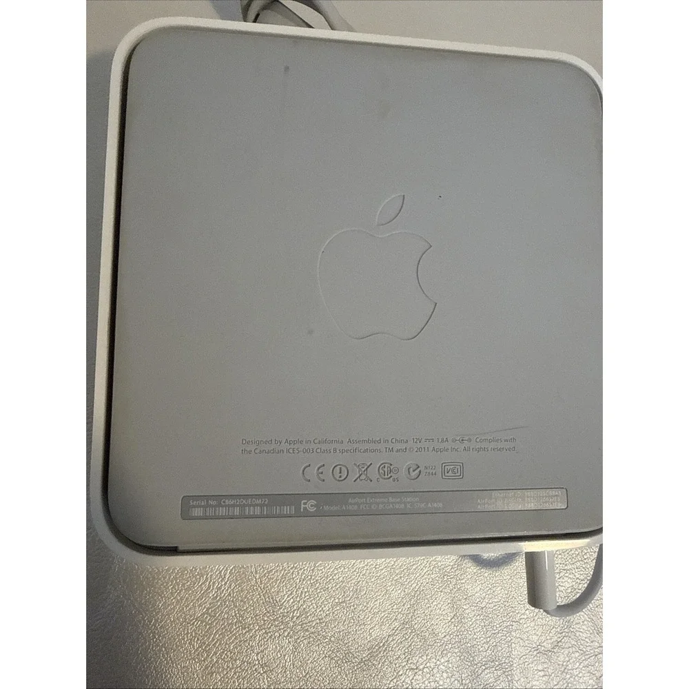 APPLE AIR PORT EXTREME A1143 - 802.11n WiFi Router Wireless Base Station Y